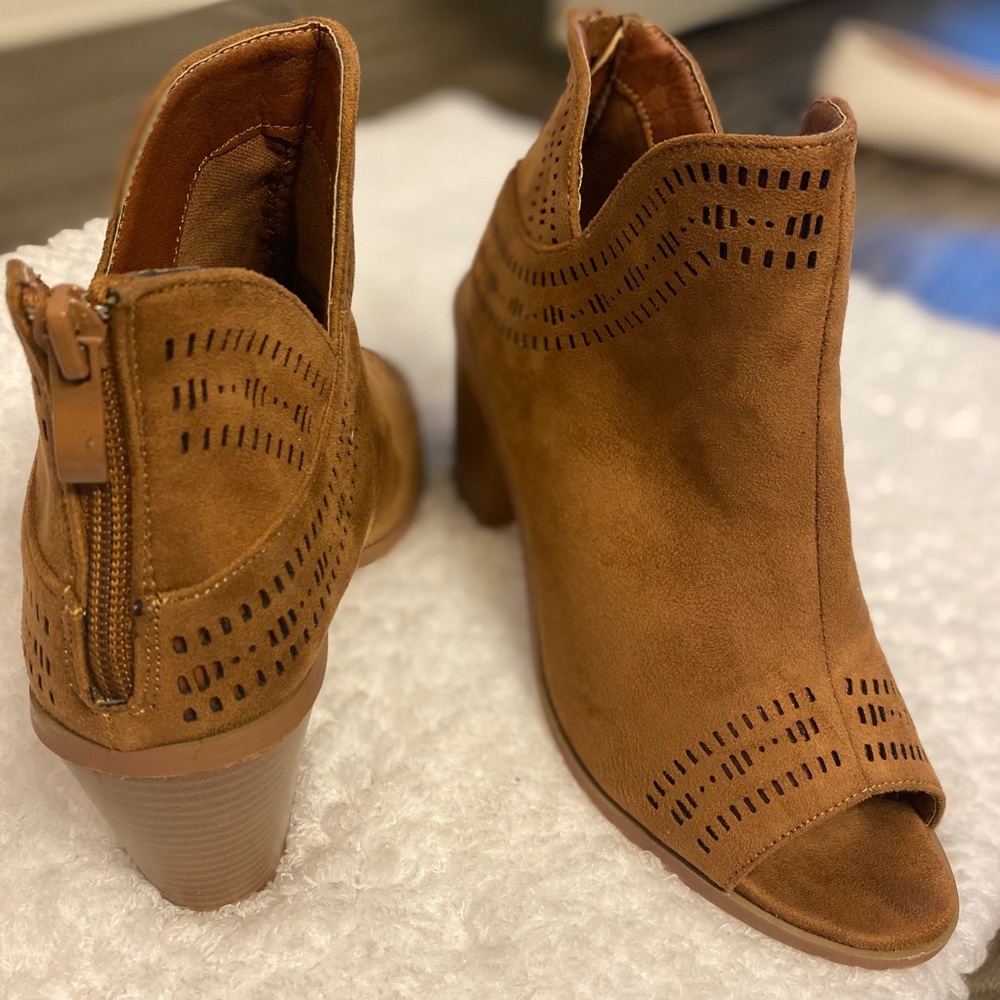 Brown booties